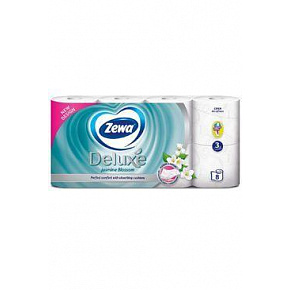 Wc toalettpapír Zewa Deluxe Jasmine 3 rétegű 8 db