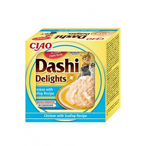Inaba Dashi Delights macska Kura fésűkagylóval 70 g tálka