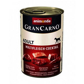 Animonda GRANCARNO® kutya felnőtt multimeat koktél bal. 6 x 400g-os konzervdoboz