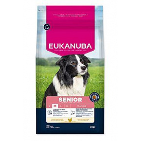 Eukanuba Dog Senior Medium friss csirkében gazdag 3kg