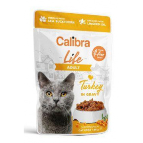 Calibra Cat Life kapszula Adult pulyka mártásban 85g