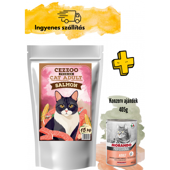 CEZZOO Premium Cat Adult Salmon 15kg