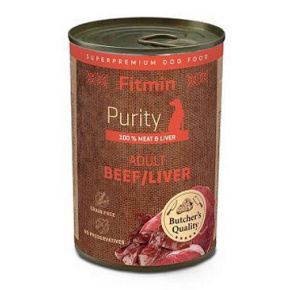 Fitmin dog Purity konzerv marhahús és máj 400g