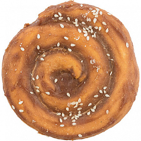 DentaFun Chewing Pie, rágó pite bivalybőrből [50 db], 9 cm / 70 g