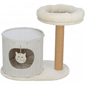 Škrabadlo FILIA s filcovým domkem, 58 × 37 cm, výška: 52 cm, krémová
