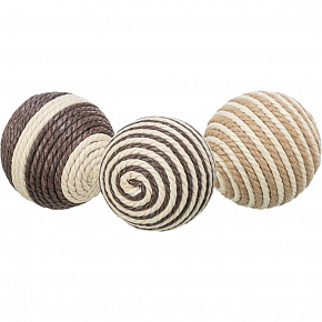 Zsinórgömbök - barna és bézs 4,5 cm Zsinórgömbök - barna és bézs 4,5 cm
