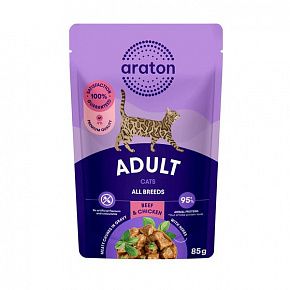 ARATON macska felnőtt TASAK nedves marha&csirke 85 g ARATON macska felnőtt TASAK nedves marha&csirke 85 g
