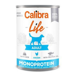 Calibra Dog Life Cons.Felnőtt csirke rizzsel 400g