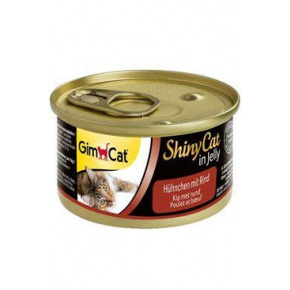 Gimpet macskakonzervek. ShinyCat csirke marhahússal 70g