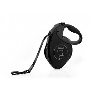 Flexi Giant Black Edition L póráz 8 m, max. 50 kg