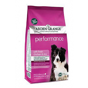 Arden Grange Felnőtt Kutyák Perf. friss csirke és rizs 12 kg