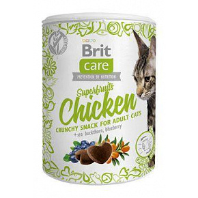 Brit Care Cat Snack Superfruits csirke 100g