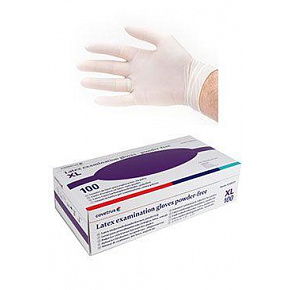 A kesztyű nem jó.magasabb.CVET latex XL/100db púder nélkül, fehér