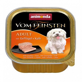 ANIMONDA pástétom ADULT - baromfi, borjúhús kutyáknak 150g ANIMONDA pástétom ADULT - baromfi, borjúhús kutyáknak 150g