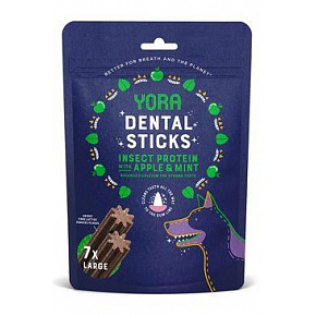 YORA kutyaeledel. rovarokból Dental pálcikák L 270g/7db