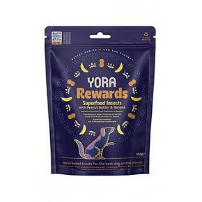 YORA kutyaeledel. rovarokból Rewards mogyoró és banán 100g