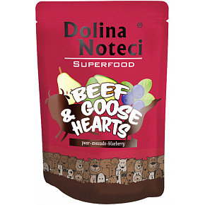 DOLINA NOTECI SUPERFOODS marhahús és libaszív zacskó kutyáknak 300 g