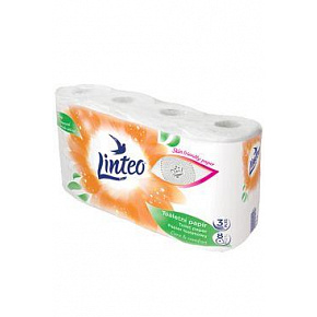 Wc toalettpapír Linteo Satin 3 rétegű 8 db