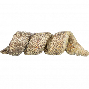 Denta Fun Curl - bivalybőr tőkehallal, csavart jutalomfalat, 12 cm/25 g