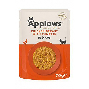 Applaws Cat tasak Adult Broth csirkemell sütőtökkel 70g