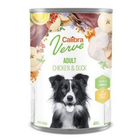 Calibra Dog Verve konz.GF Adult csirke és kacsa 400g