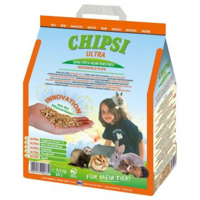 CHIPSI ULTRA finom granulátum, rágcsáló alom 4,3 kg 10 l