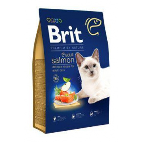 Brit Premium Cat by Nature felnőtt lazac 300g