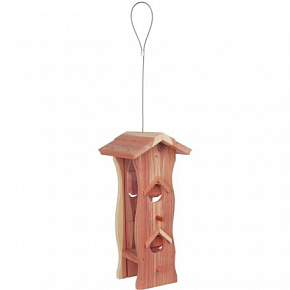 Cédrusfából és plexiből készült fa etető, lábtartóval - ELADÓ