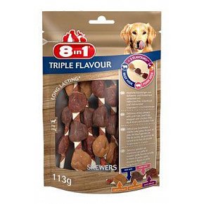 8in1 Flavours Triple Flav csemege.Nyársak 113g/6db