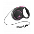 FLEXI Black Design XS póráz 3m/8kg rózsaszínű