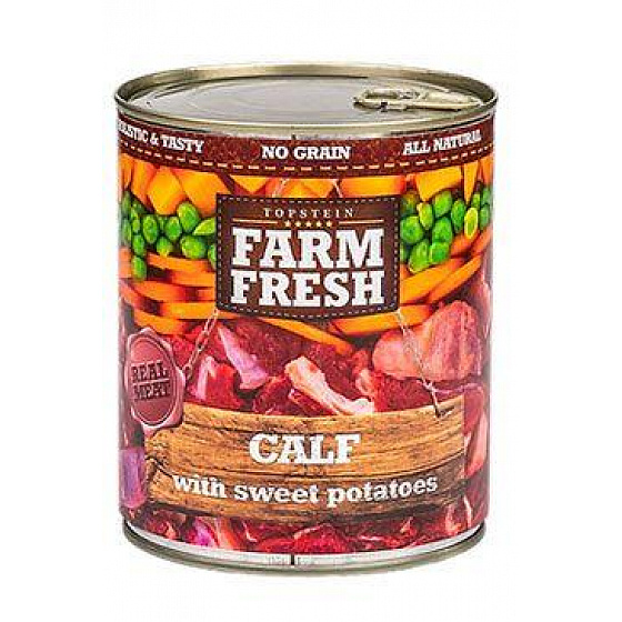 Farm Fresh Dog Borjú édesburgonyával konzerv 800g