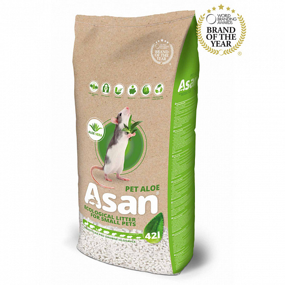 ASAN Pet Aloe rágcsáló és nyúl alom 42l