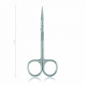 Nožnice očné Eickemeyer, zahnuté O/O 110 mm