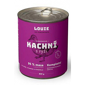 Louie Dog konz. Kacsa rizzsel 800g