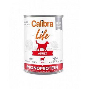 Calibra KONZERV dog Adult Life Marha & Sárgarépa 6 x 400g Calibra KONZERV dog Adult Life Marha & Sárgarépa 6 x 400g