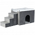HARVEY belső kennel lépcsővel 119x47×50 cm, tárolóhely, szürke