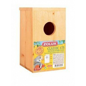Fészekrakó doboz madaraknak 100x100x170mm Zolux Fészekrakó doboz madaraknak 100x100x170mm Zolux