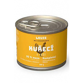 Louie Dog konz. Csirke rizzsel 200g