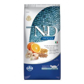 N&D OCEAN CAT LG Adult Tőkehal & Narancs 10kg