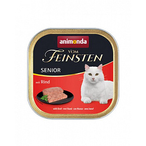 Animonda Vom Feinsten cat SENIOR marhahús bal. 16 x 100 g Animonda Vom Feinsten cat SENIOR marhahús bal. 16 x 100 g