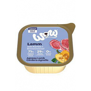 WOW Dog pástét Felnőtt bárány sütőtökkel 150g