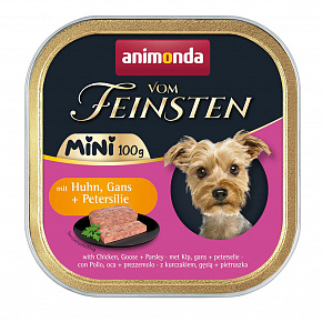 ANIMONDA pate Vom Feinsten MINI - csirke, liba, petrezselyem kutyáknak 100 g