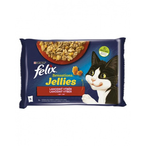 Nestlé FELIX Sensations macska Multipack marhahús és csirke zselés kapszulában 4x85 g