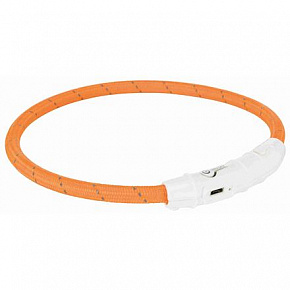 Világító USB nyakörv, narancssárga (RP 2,10 €)