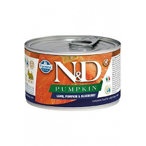 N&D DOG PUMPKIN Adult Bárány & Áfonya Mini 140g