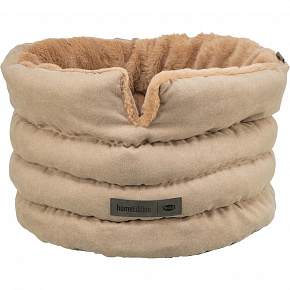 HOME Edition fekhely LIANO Soft, kerek, magas peremmel, ø 45 cm, homok/barna HOME Edition fekhely LIANO Soft, kerek, magas peremmel, ø 45 cm, homok/barna