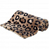 Plüss takaró LEO, 70 x 50 cm, allergiások számára alkalmas, leopárd mintás