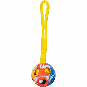 FIFA 2026 dobó labda kötéllel, 26 cm, kemény gumi, fehér/fekete/színes - KORLÁTOZOTT AJÁNLAT