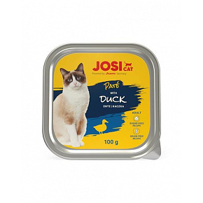 JosiCat tálka Cat Paté kacsával 100 g