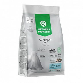 Natures P Superior care fehér kutya GF felnőtt fehér hal small&mini 1,5 kg